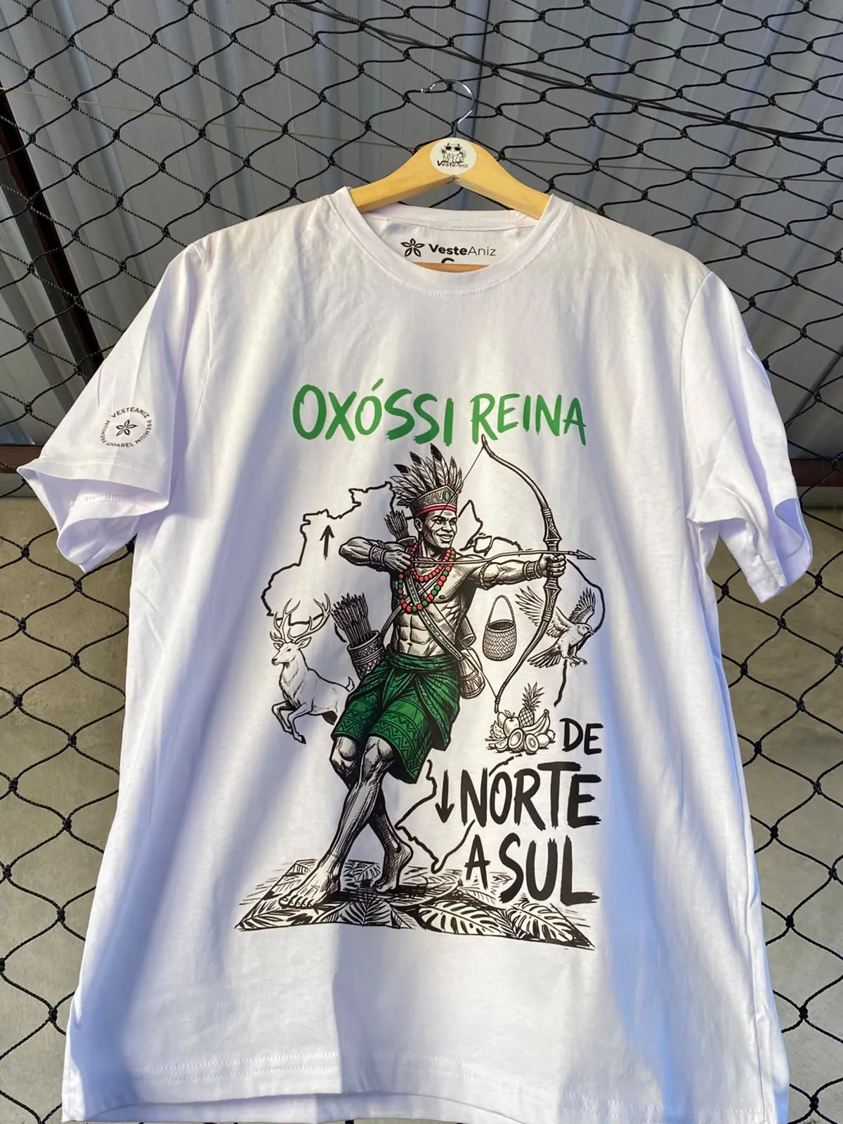 Camiseta Oxóssi Umbanda – De Norte a Sul | 100% Algodão