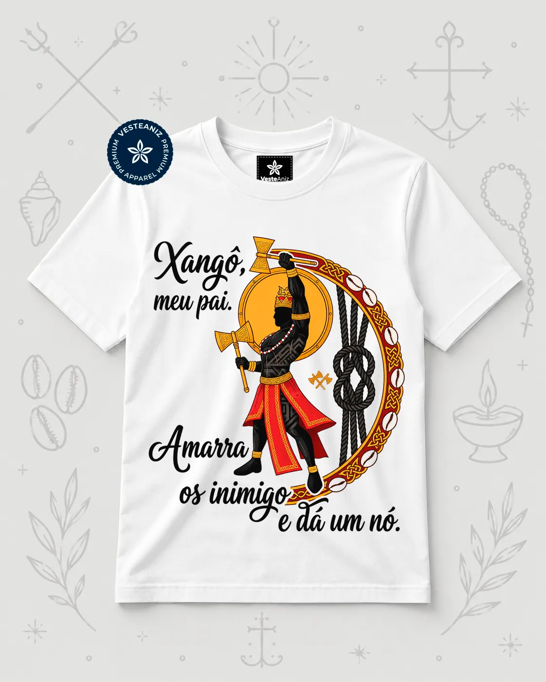 Camiseta Xangô - Amarra os inimigos