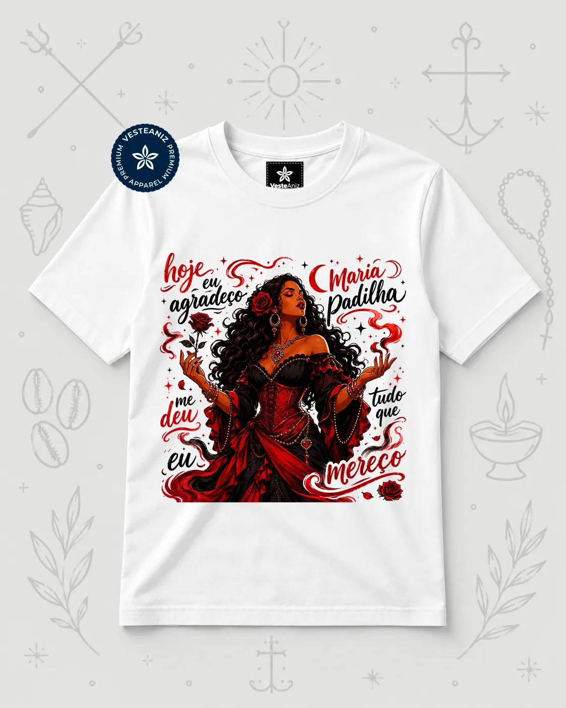 Camiseta Maria Padilha - Hoje eu agradeço