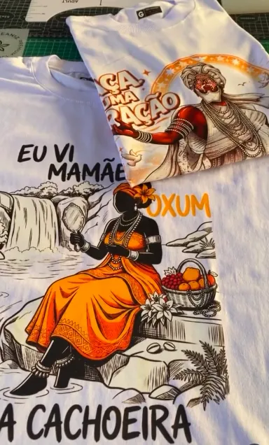 Camiseta Oxum Umbanda – Eu Vi Mamãe Oxum | 100% Algodão 2