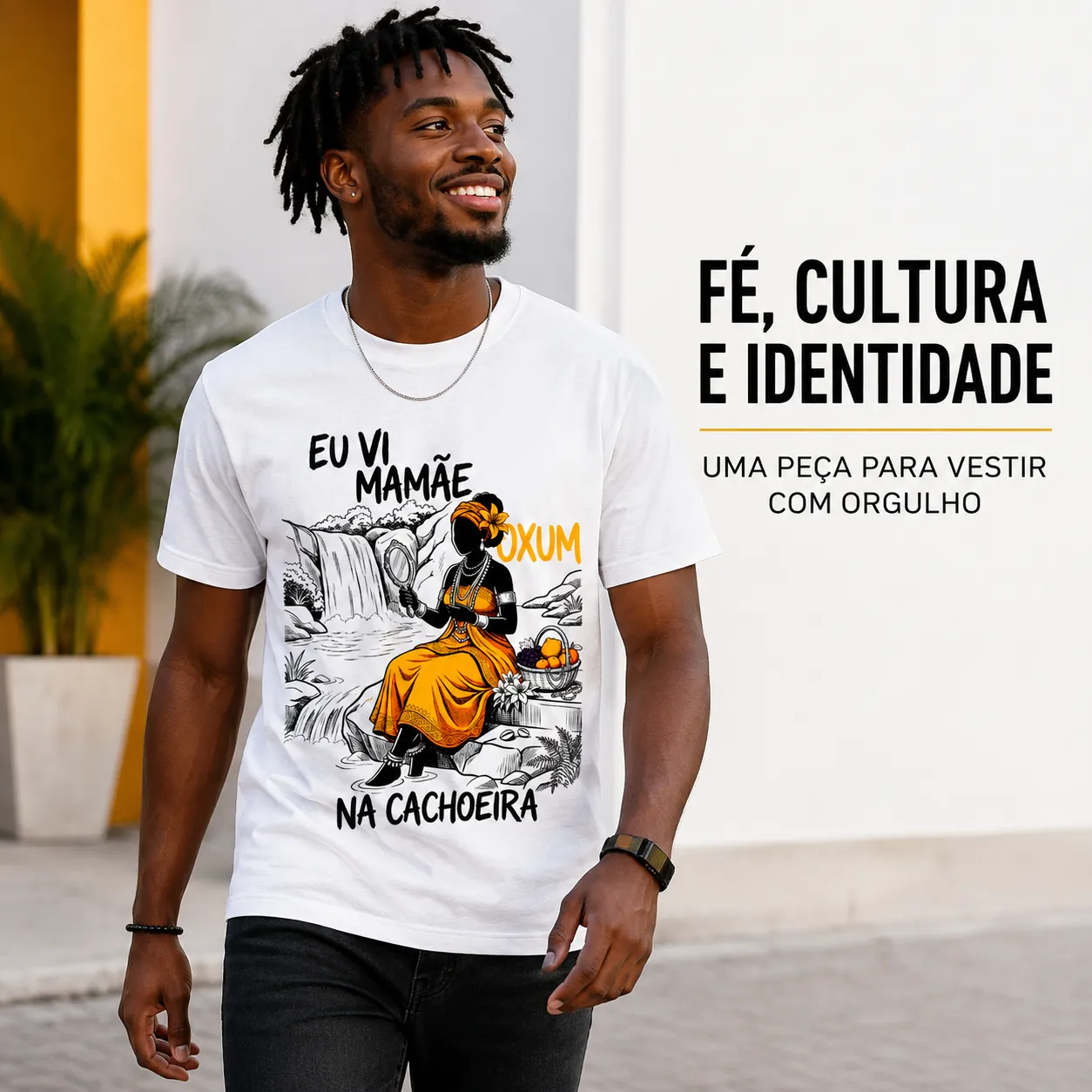 Camiseta Oxum Umbanda – Eu Vi Mamãe Oxum | 100% Algodão 5