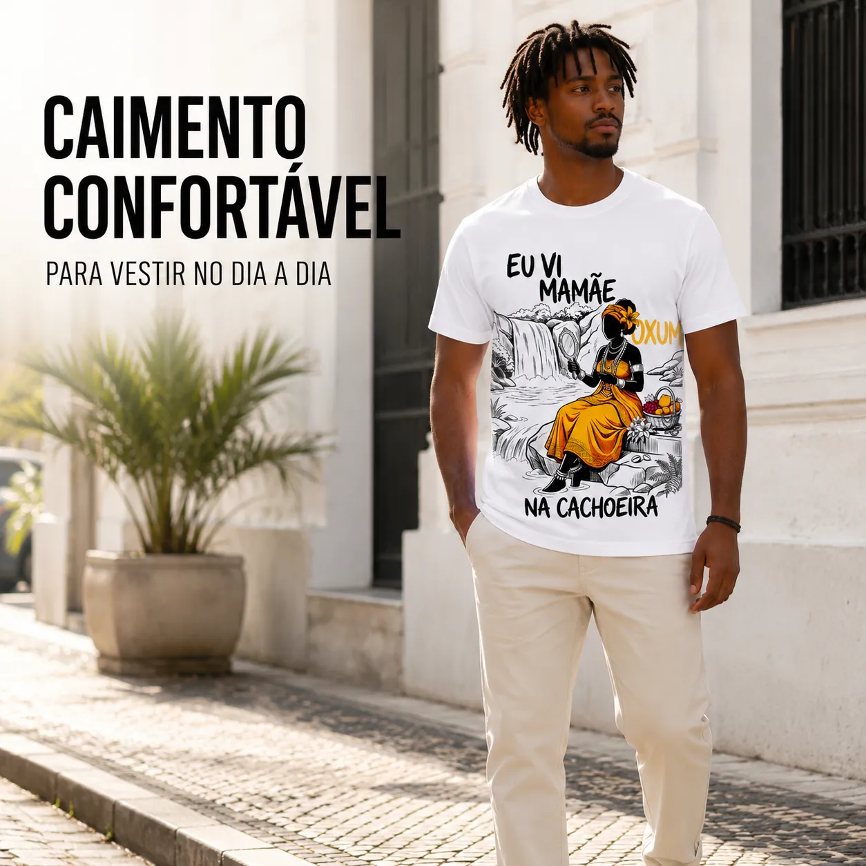 Camiseta Oxum Umbanda – Eu Vi Mamãe Oxum | 100% Algodão 4