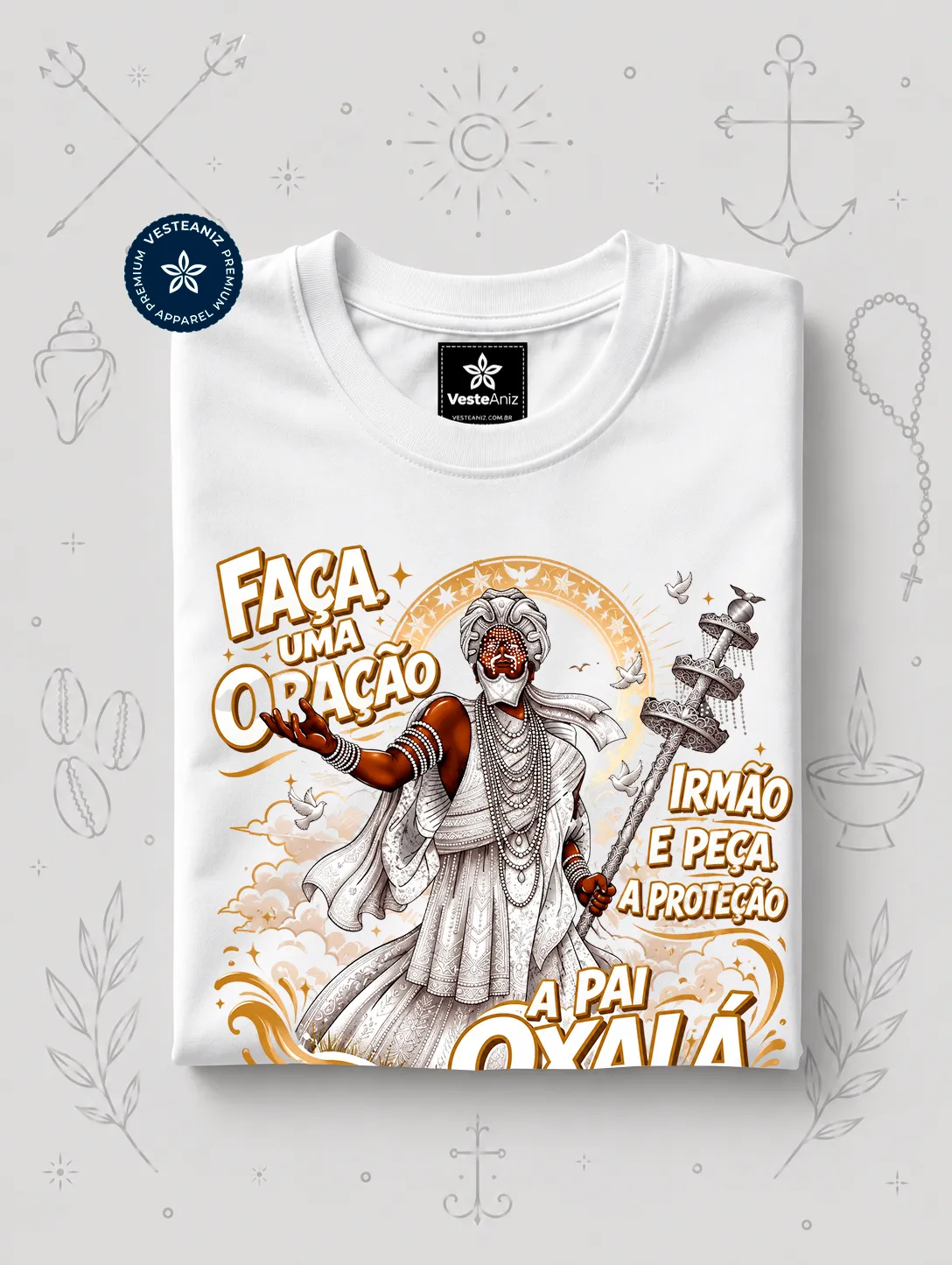 Camiseta Oxalá - Faça Uma Oração | VesteAniz 2