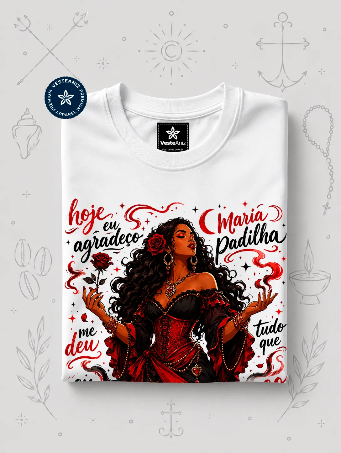 Camiseta Maria Padilha - Hoje eu agradeço 2