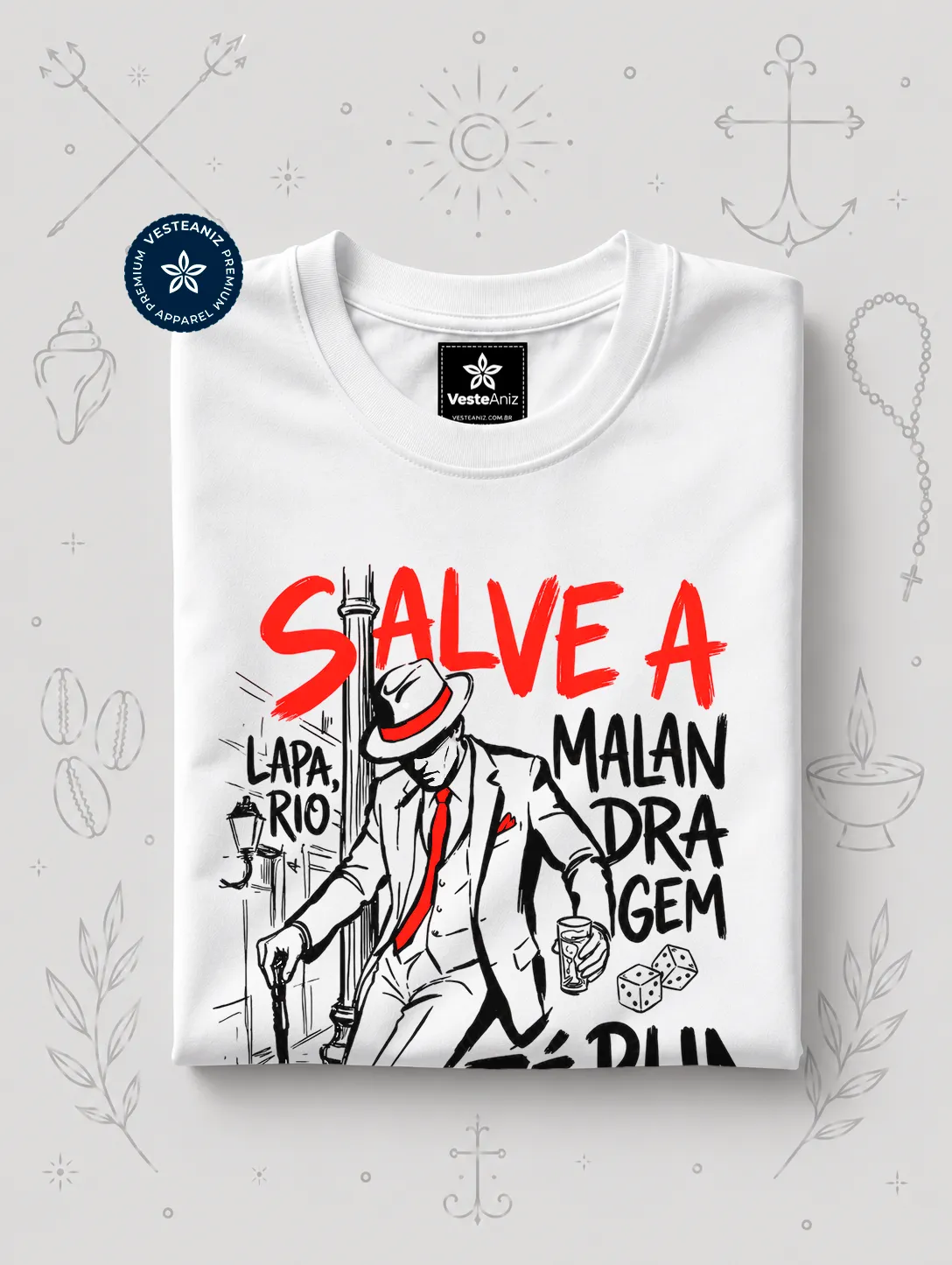 Camiseta Zé Pilintra - Salve a malandragem 2