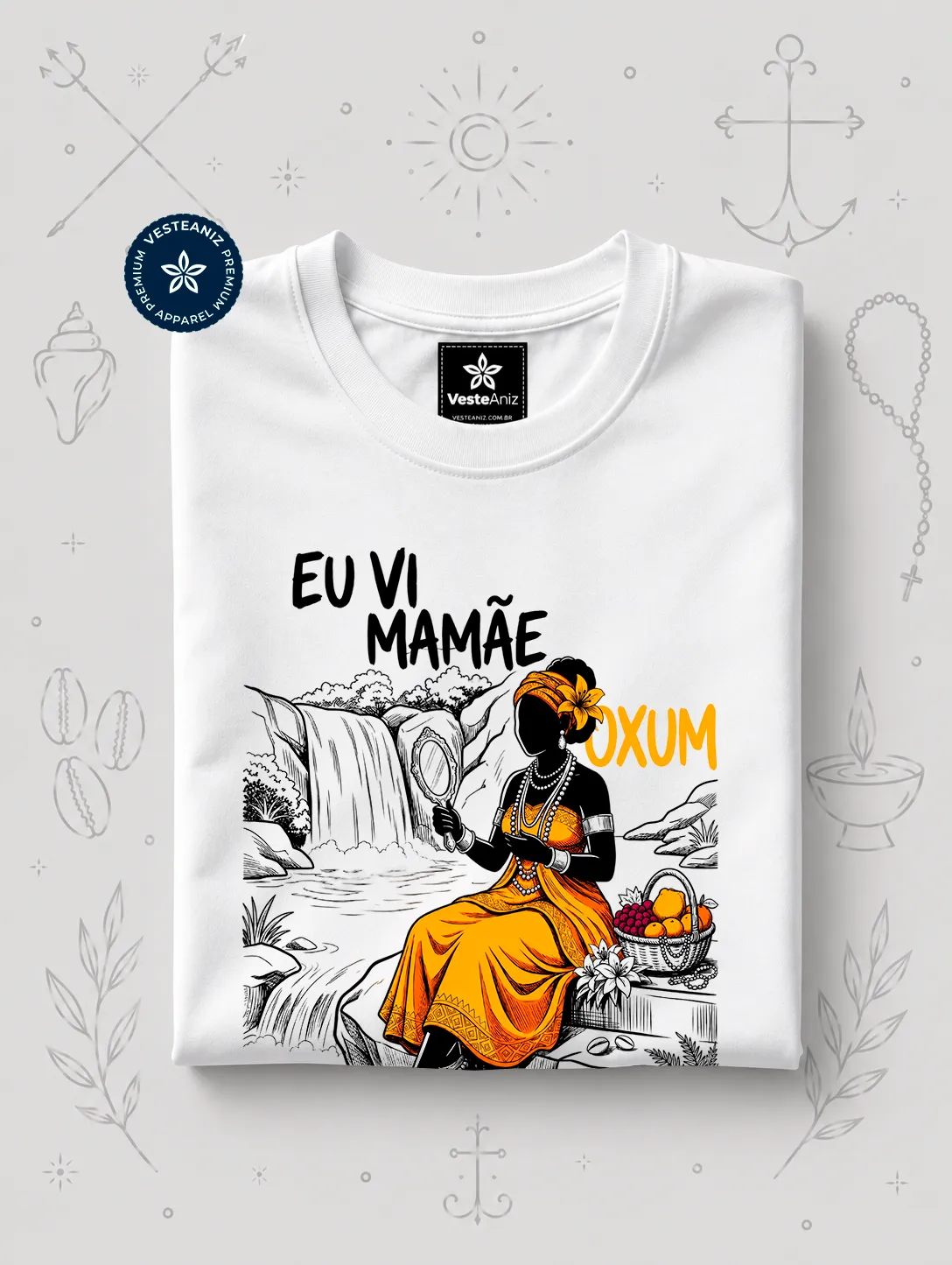 Camiseta Oxum - Eu vi mamãe Oxum 2
