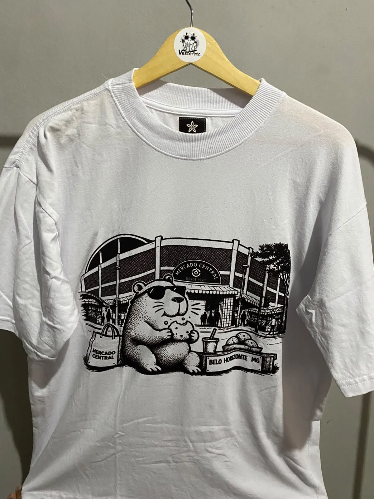 Camiseta Capivara BH – Mercado Central | 100% Algodão