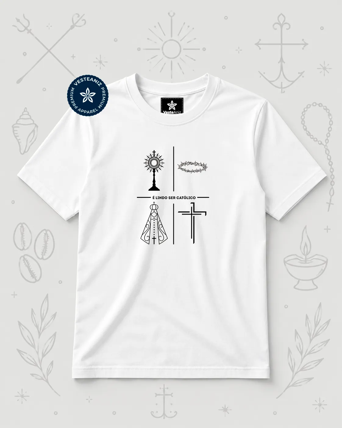 Camiseta É lindo ser católico! | VesteAniz